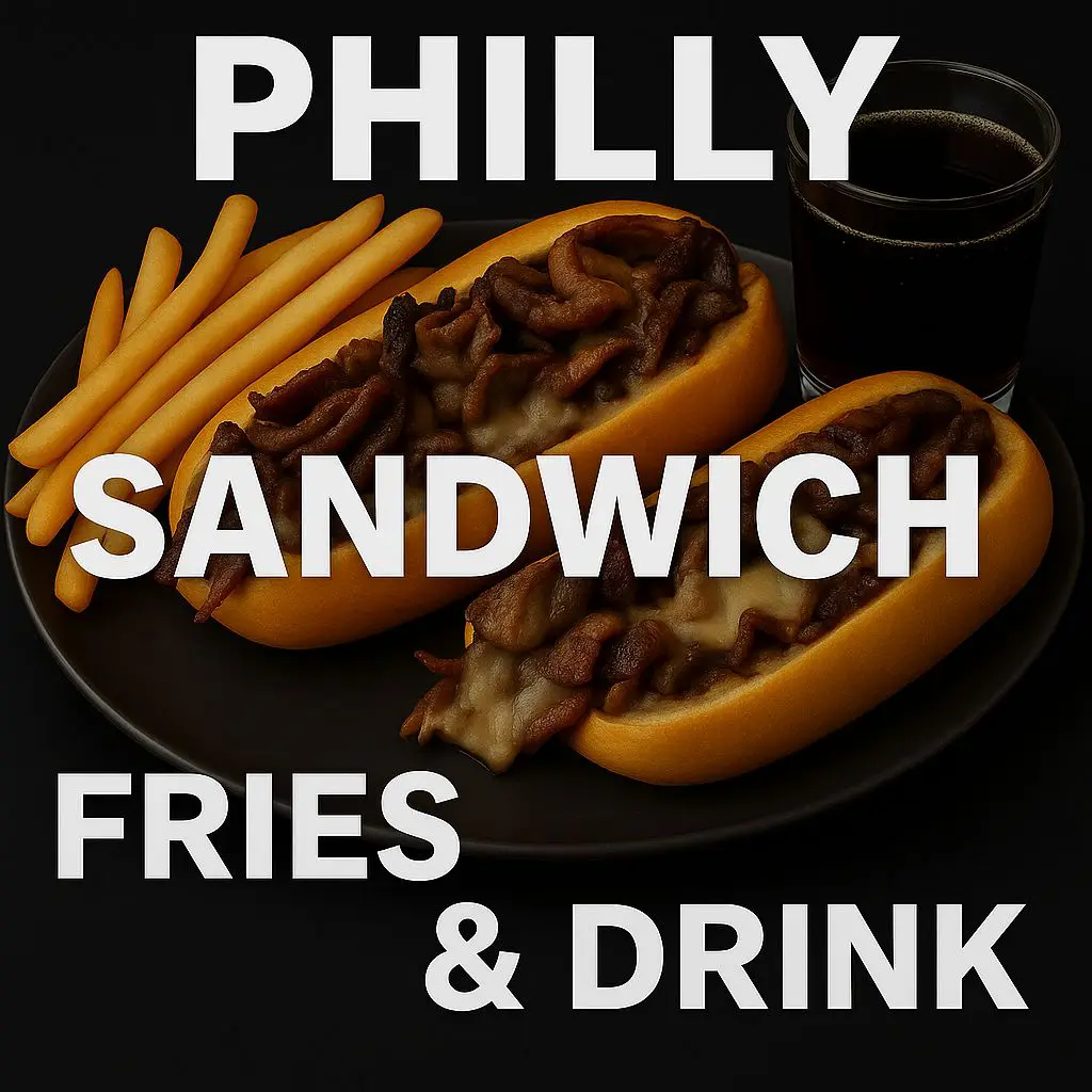 Philly Sandwich Fries & Drink